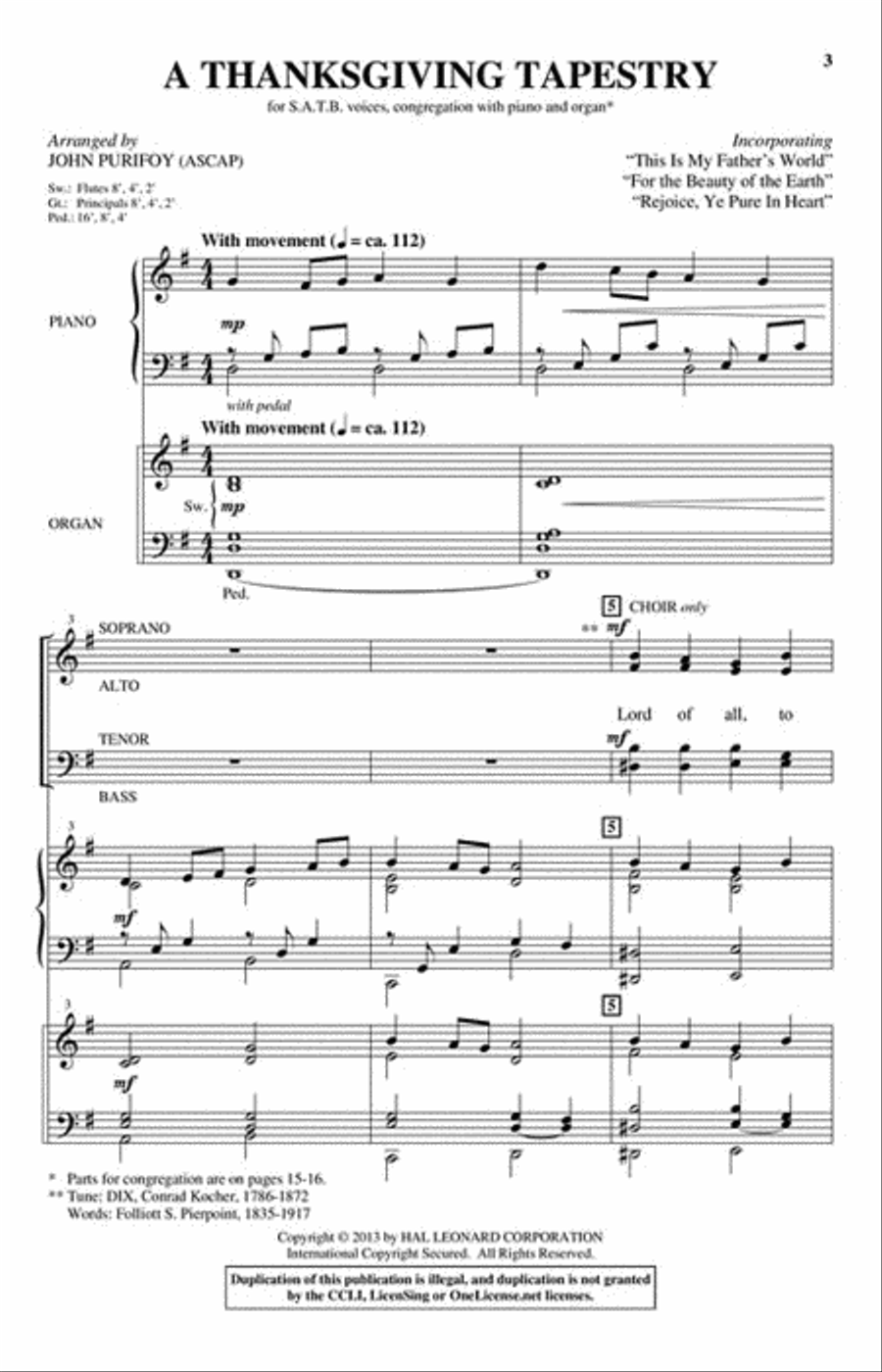 A Thanksgiving Tapestry A Thanksgiving Tapestry 4-Part scores gallery preview page 2