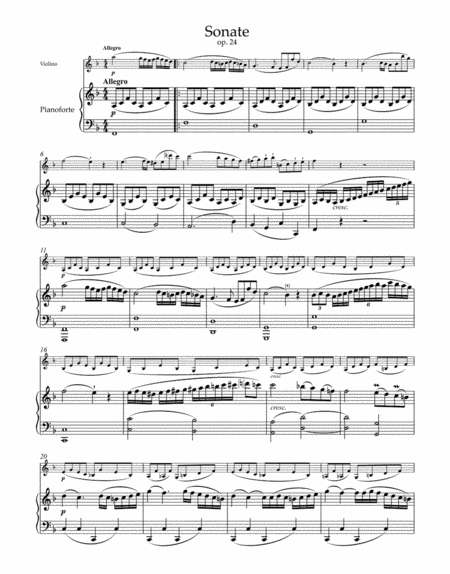 Sonatas for Pianoforte and Violin