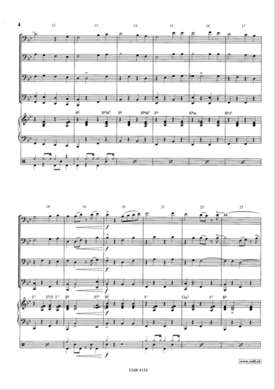 Home On The Range Trombone Trio scores gallery preview page 4
