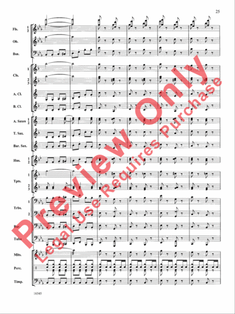 William Tell Overture Concert Band scores gallery preview page 26