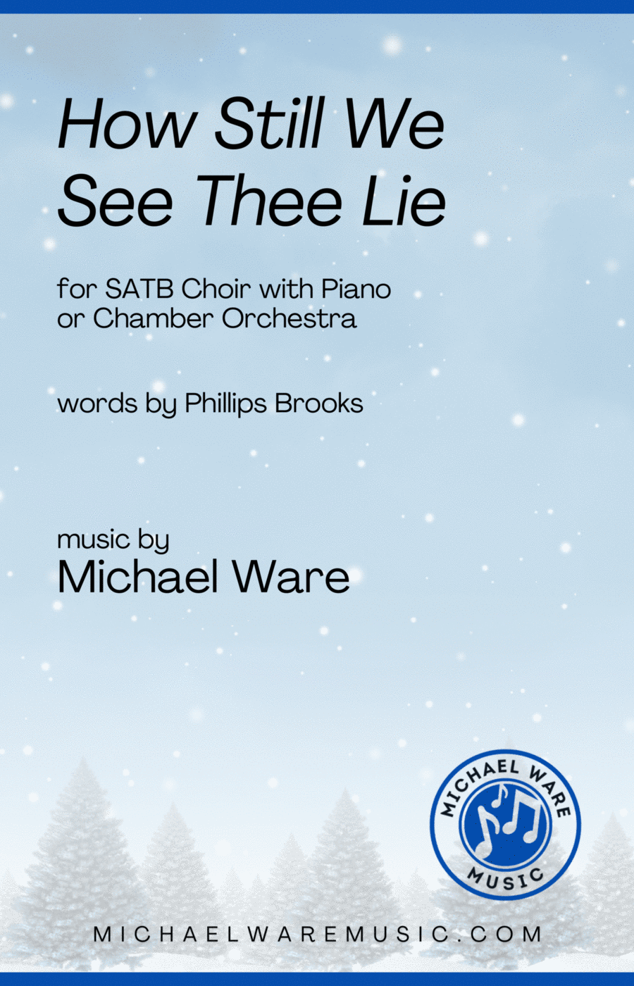 How Still We See Thee Lie SATB (O Little Town of Bethlehem) 4-Part scores gallery preview page 1
