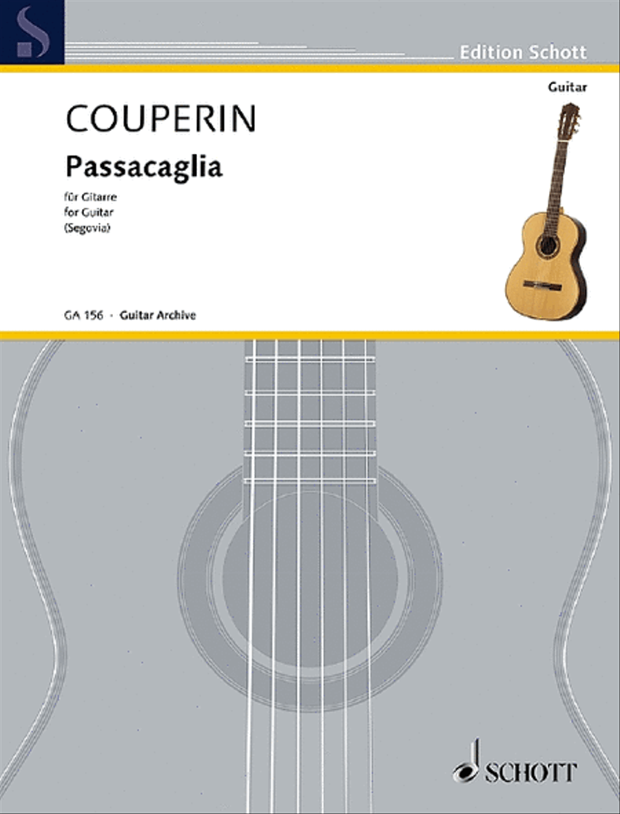 Passacaglia Classical Guitar scores gallery preview page 1