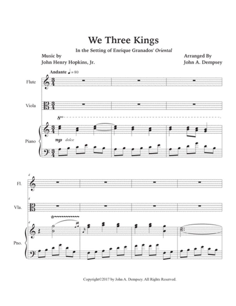 We Three Kings (Trio for Flute, Viola and Piano) image number null