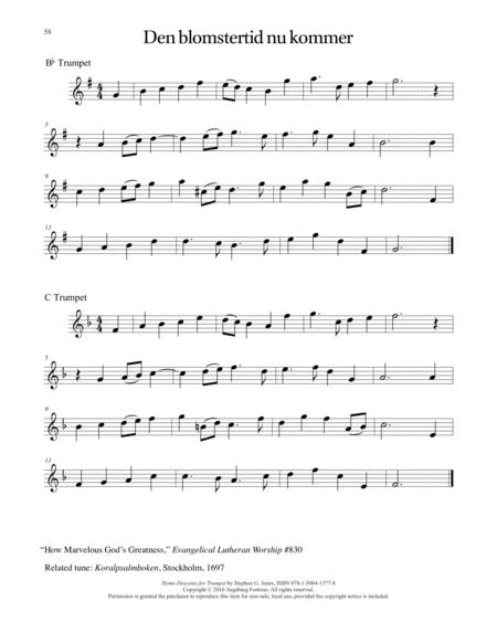 Hymn Descants for Trumpet