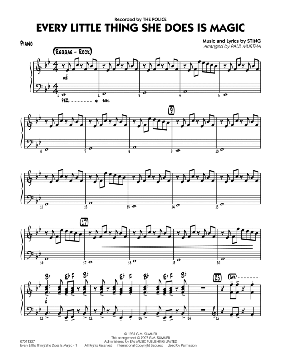 Magic shop piano sheet on sale