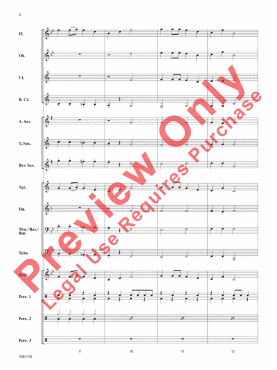 A Holiday Santa-bration Concert Band scores gallery preview page 5