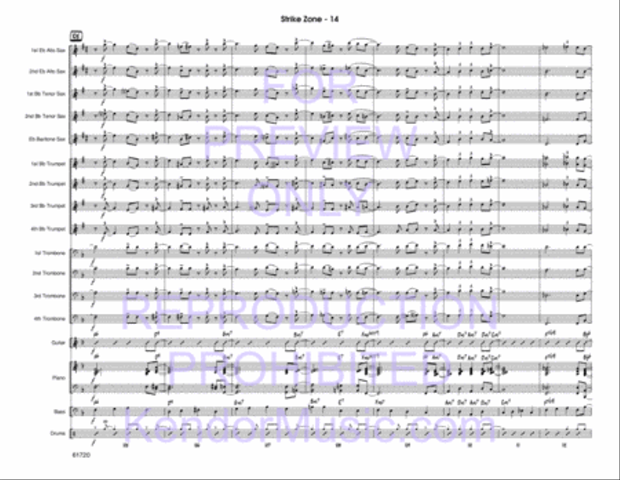Strike Zone Strike Zone Jazz Ensemble scores gallery preview page 15