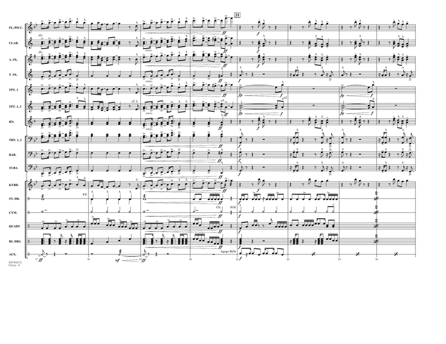 Focus - Conductor Score (Full Score) Marching Band scores gallery preview page 4