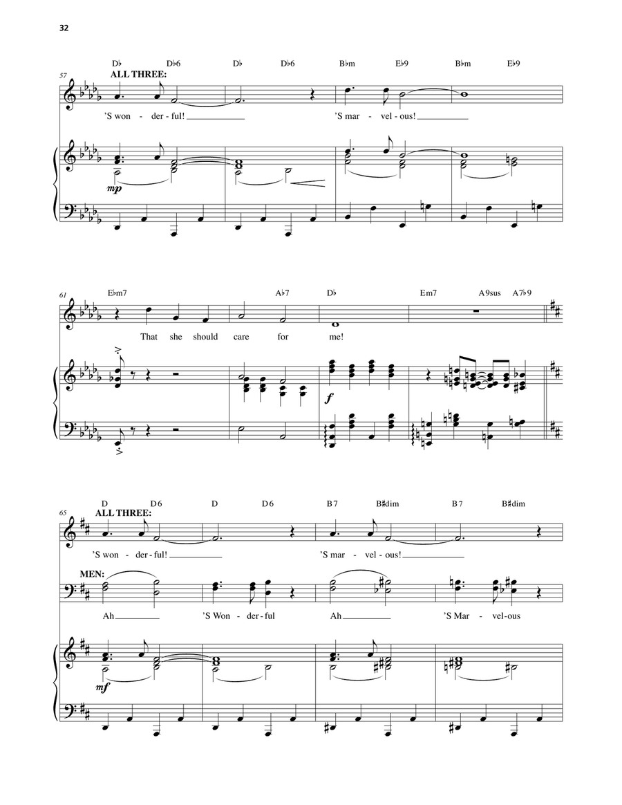 'S Wonderful (from An American In Paris) Voice scores gallery preview page 5