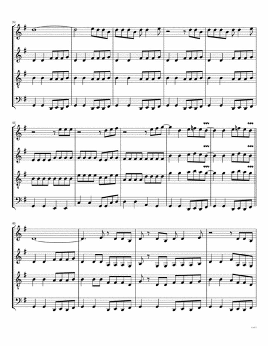 I Should Have Known Better Woodwind Quartet scores gallery preview page 5