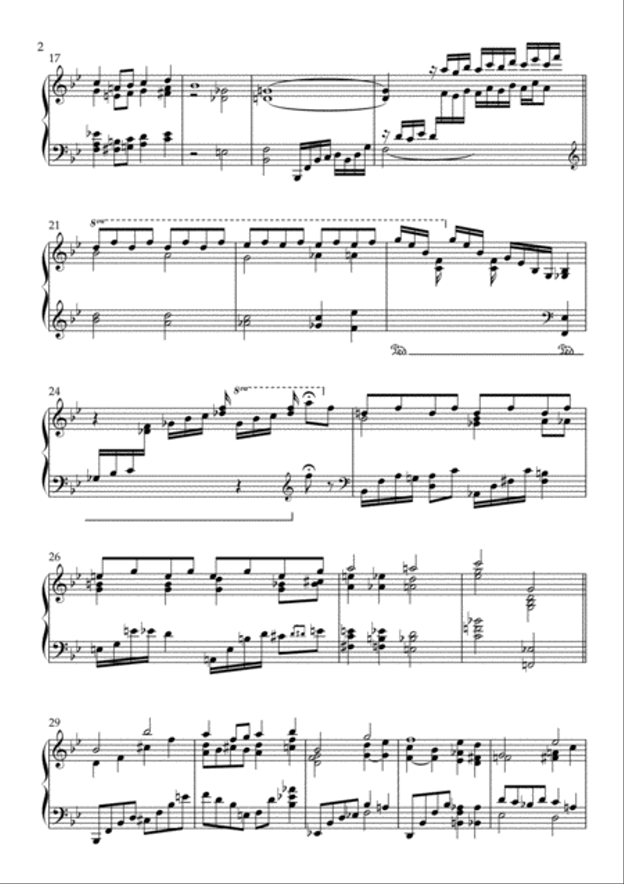 Over The Rainbow Piano Solo scores gallery preview page 2