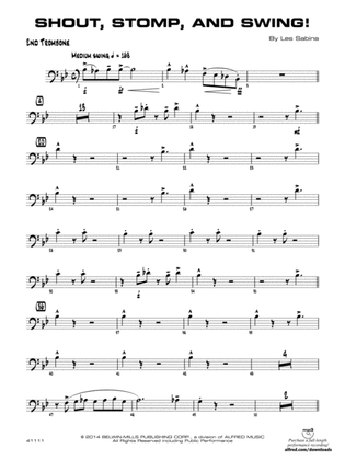 Shout, Stomp, and Swing!: 2nd Trombone