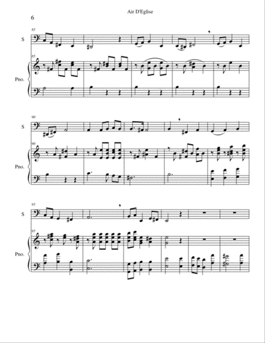 Air D'Eglise (Pieta Signore) Trombone scores gallery preview page 6