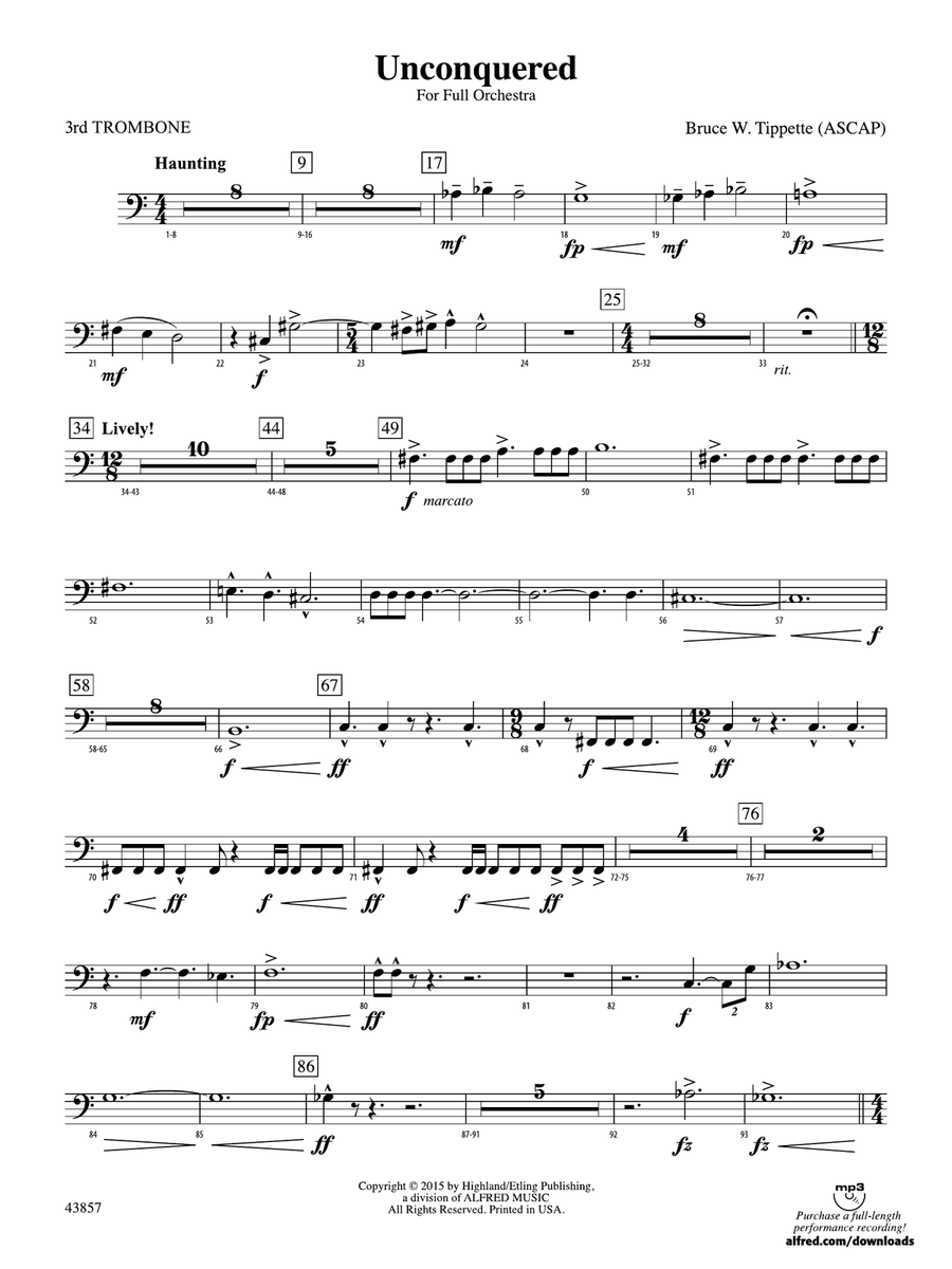 Unconquered: 3rd Trombone