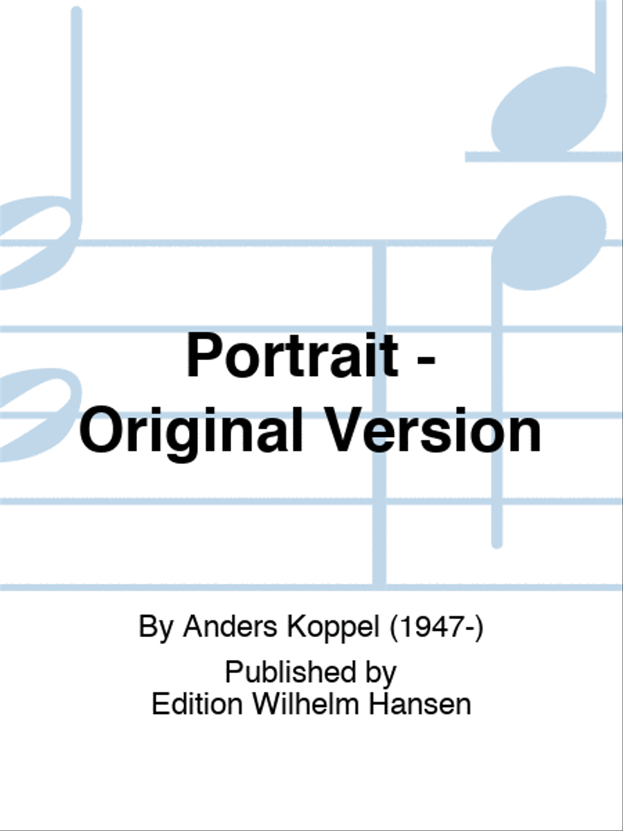 Portrait - Original Version Clarinet scores gallery preview page 1