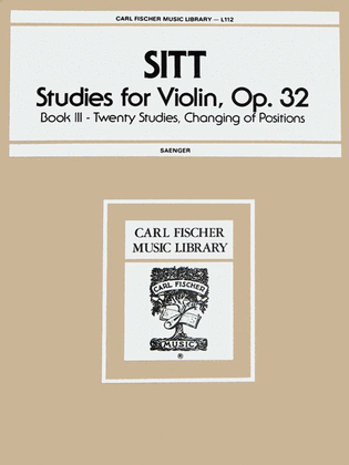 Book cover for Studies For Violin