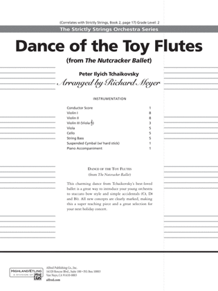 Book cover for Dance of the Toy Flutes: Score