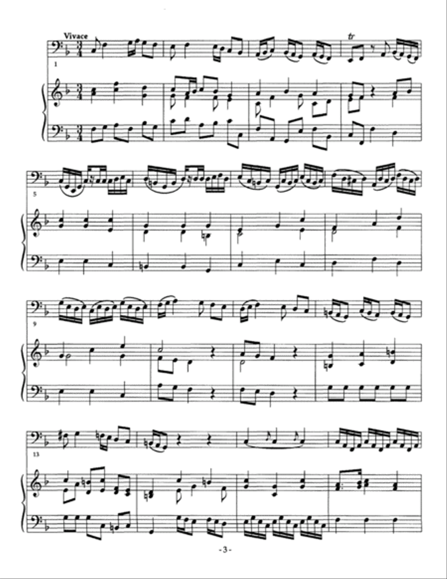 Sonata in F Major Tuba scores gallery preview page 5