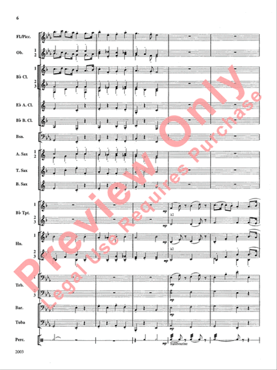 A Percy Grainger Suite Concert Band scores gallery preview page 7