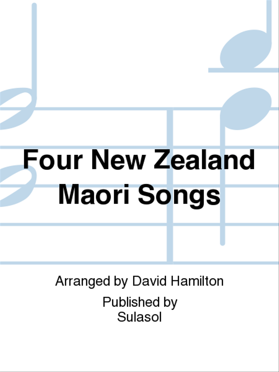 Four New Zealand Maori Songs TTBB scores gallery preview page 1