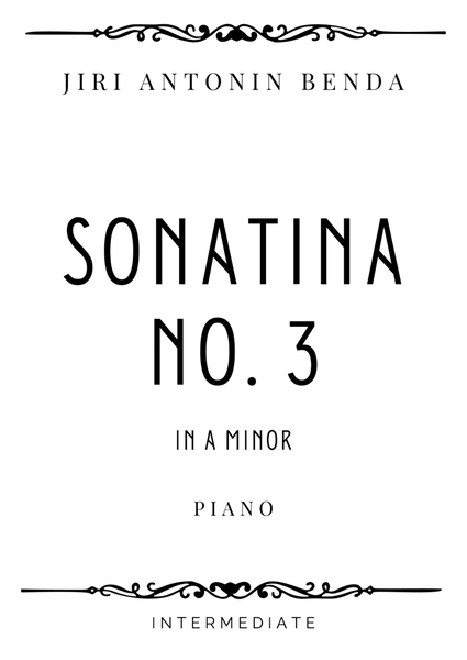 Benda - Sonatina No. 3 in A minor - Intermediate image number null