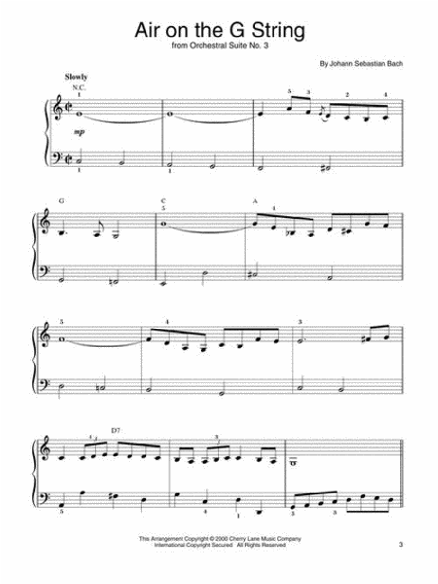 50 Most Popular Classical Melodies Easy Piano scores gallery preview page 5