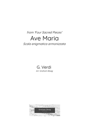 Ave Maria from 'Four Sacred Pieces' for Double Bass Quartet