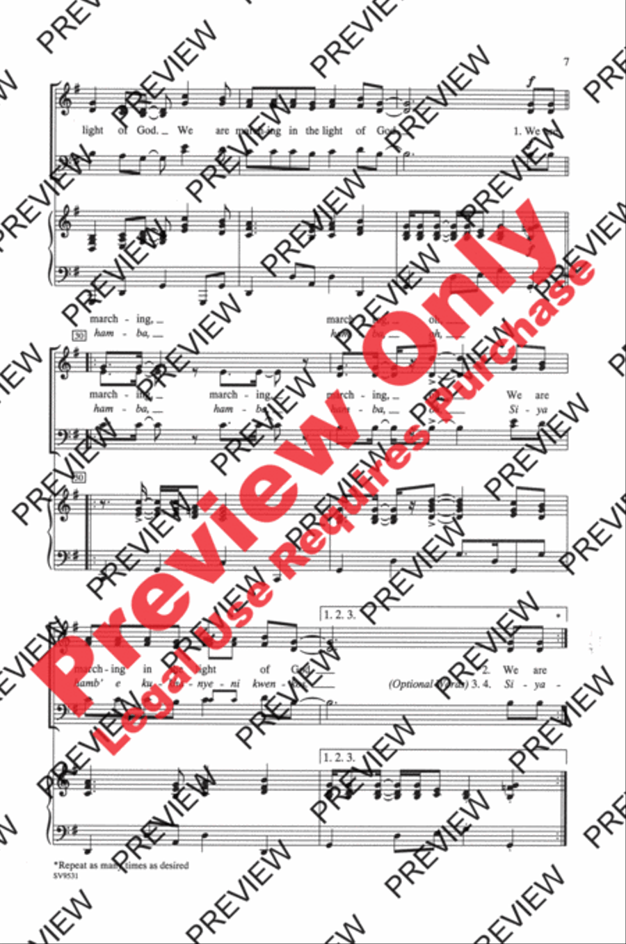 Siyahamba 3-Part scores gallery preview page 6