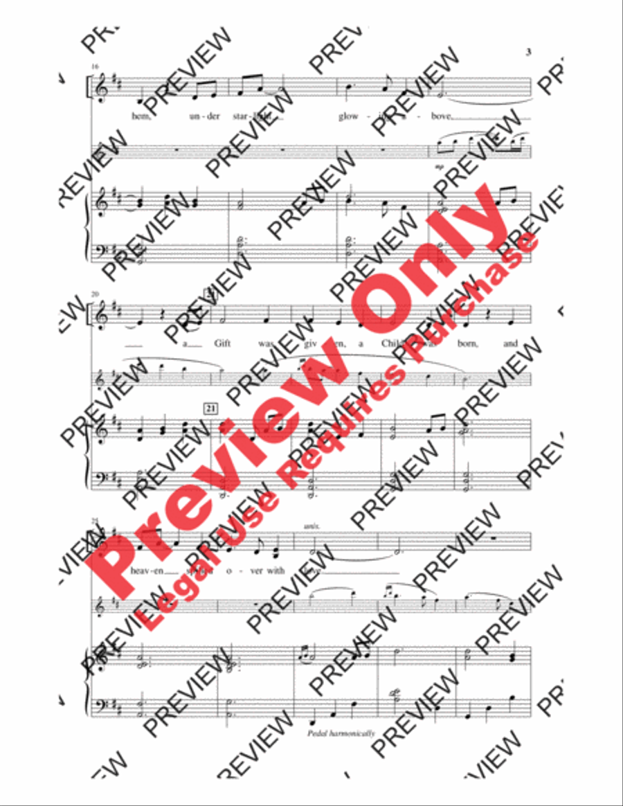 Celtic Christmas Lullaby 4-Part scores gallery preview page 3