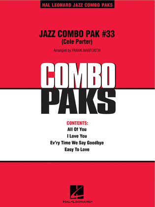Book cover for Jazz Combo Pak #33 - Cole Porter