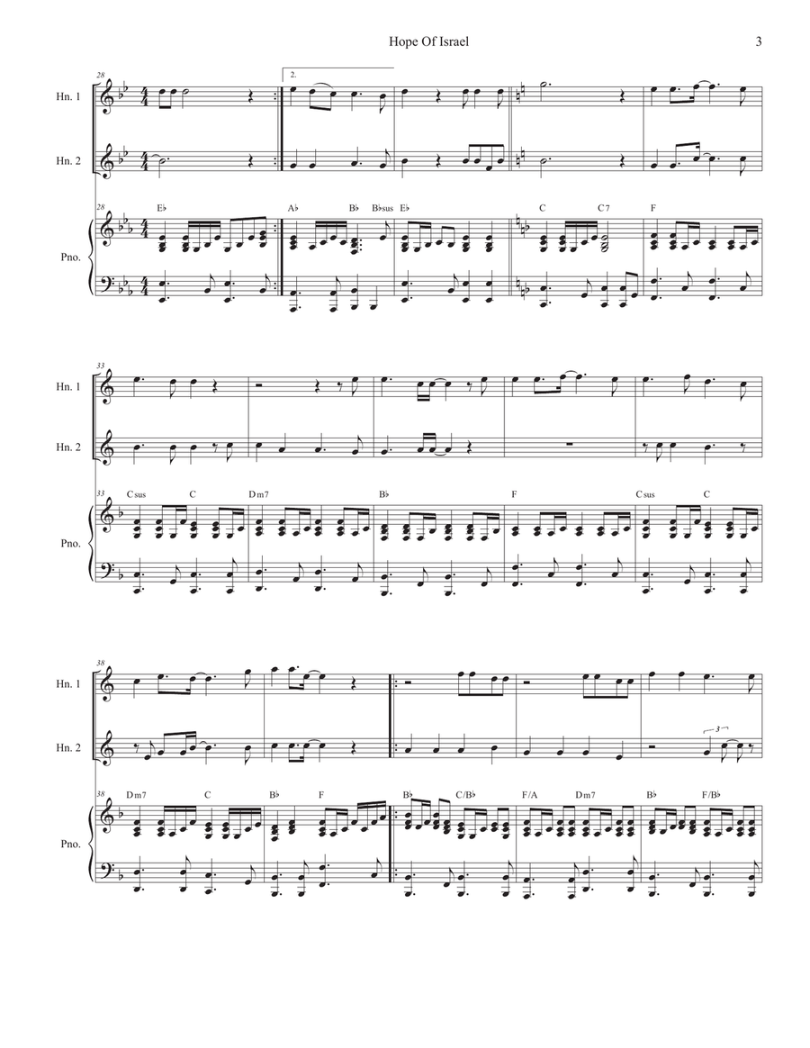 Hope Of Israel Hope Of Israel Brass Duet scores gallery preview page 3