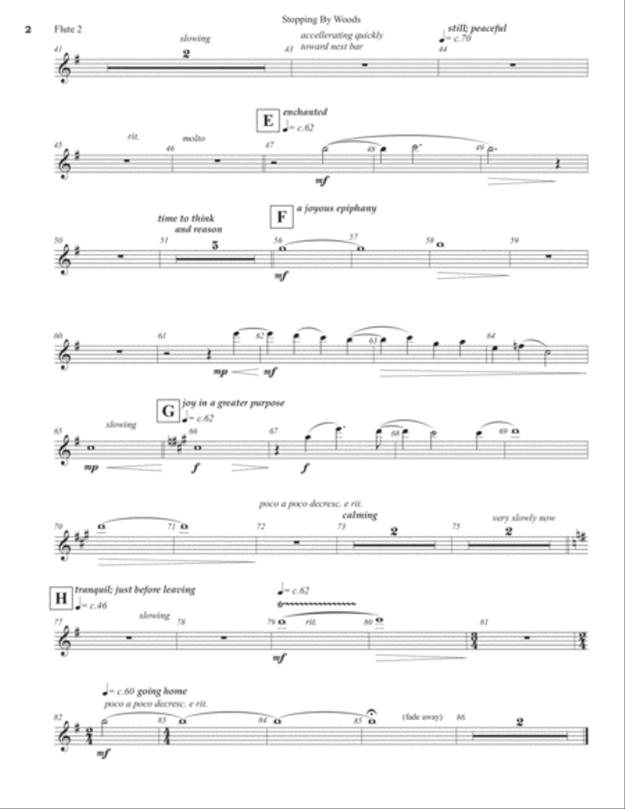 Stopping by Woods (Robert Frost) - INSTR PARTS (FULL ORCH) Full Orchestra scores gallery preview page 4