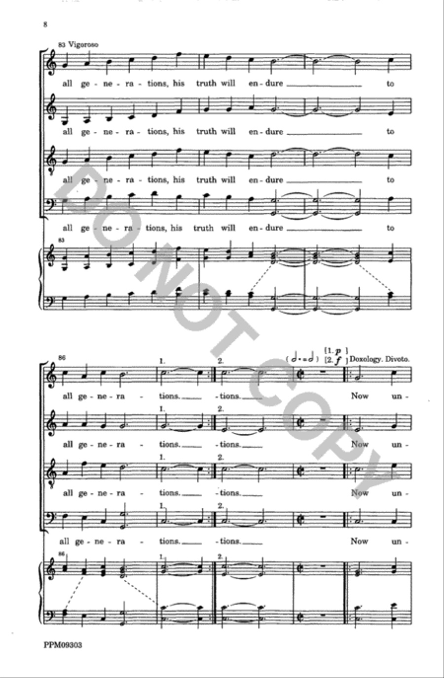 An Anthem of Praise 4-Part scores gallery preview page 9