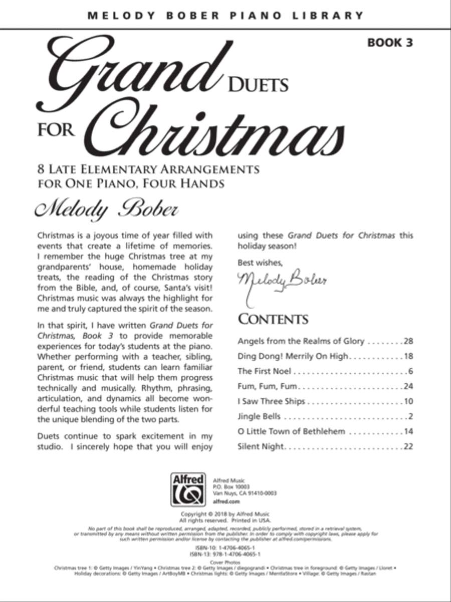 Grand Duets for Christmas 1-3 (Value Pack) Easy Piano scores gallery preview page 10