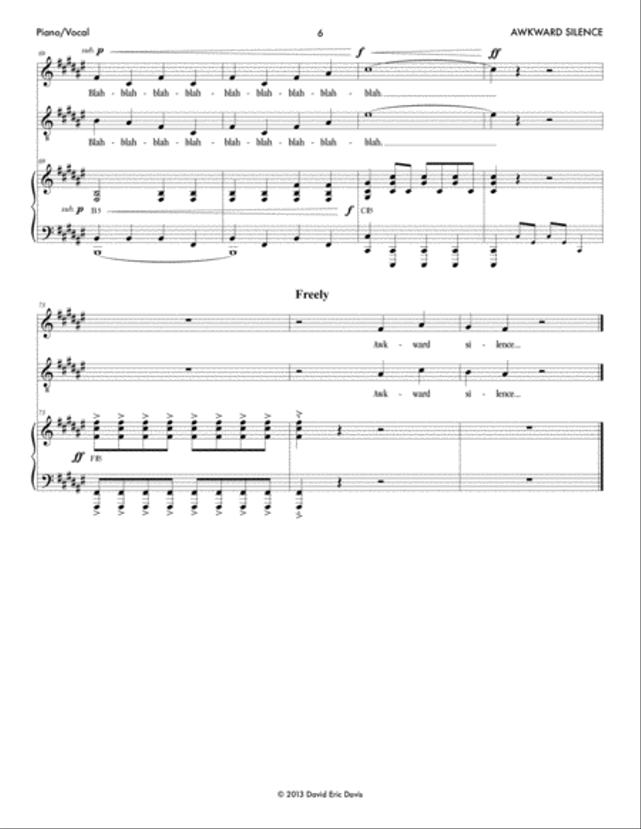 Brooklyn Crush (Vocal Selections) Piano scores gallery preview page 6