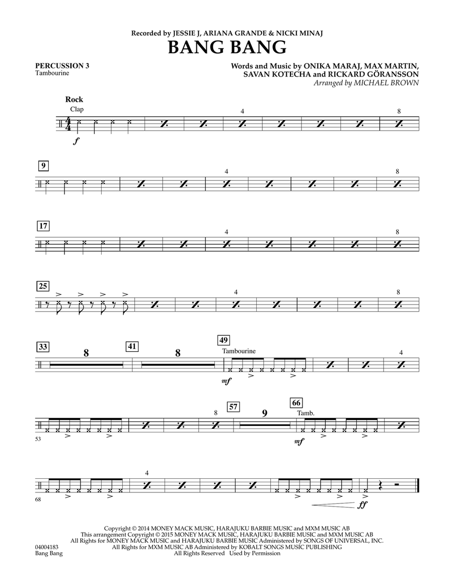 Bang Bang - Percussion 3