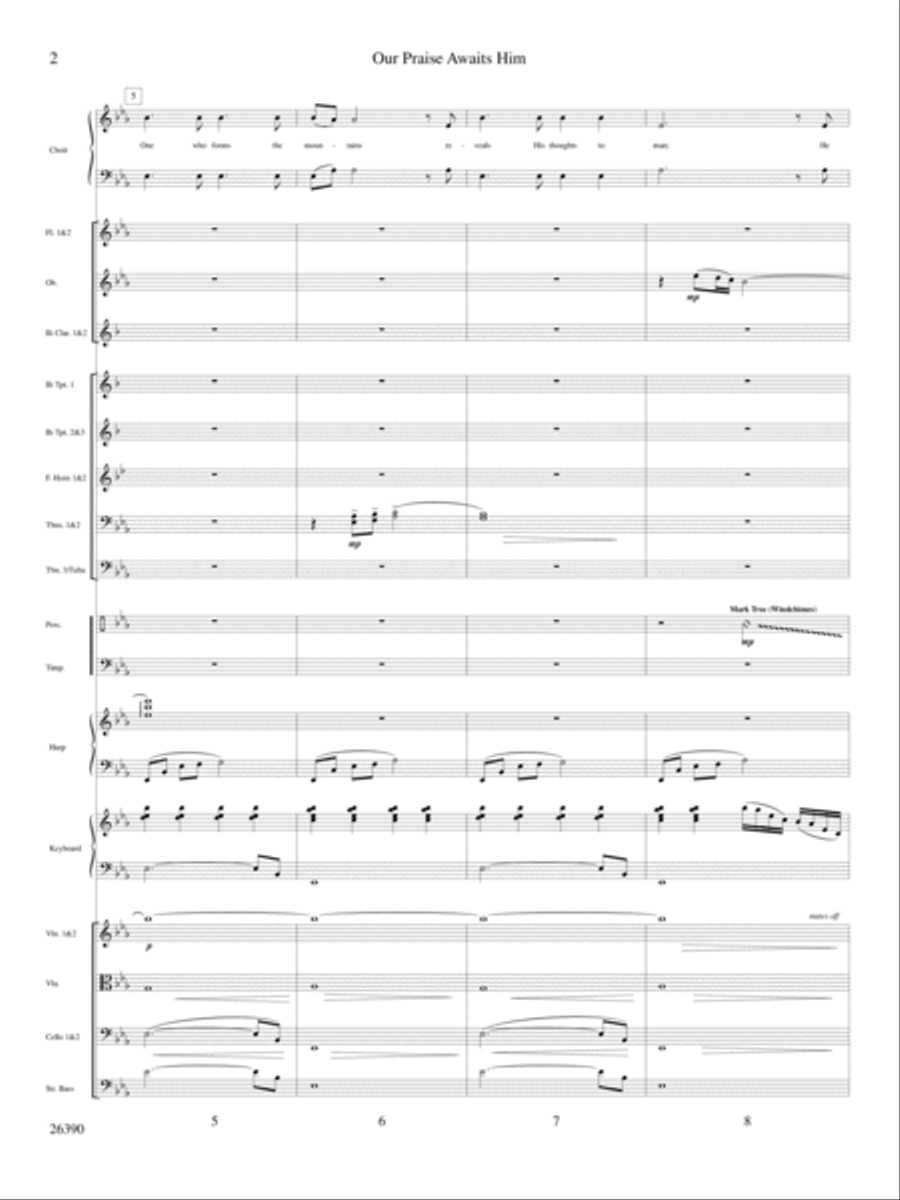 Our Praise Awaits Him Choir scores gallery preview page 3