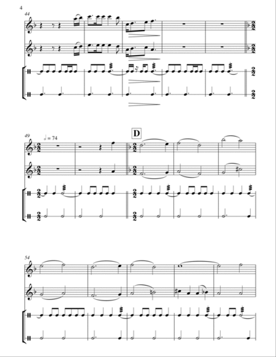 Storm Bay Shanty Small Ensemble scores gallery preview page 5