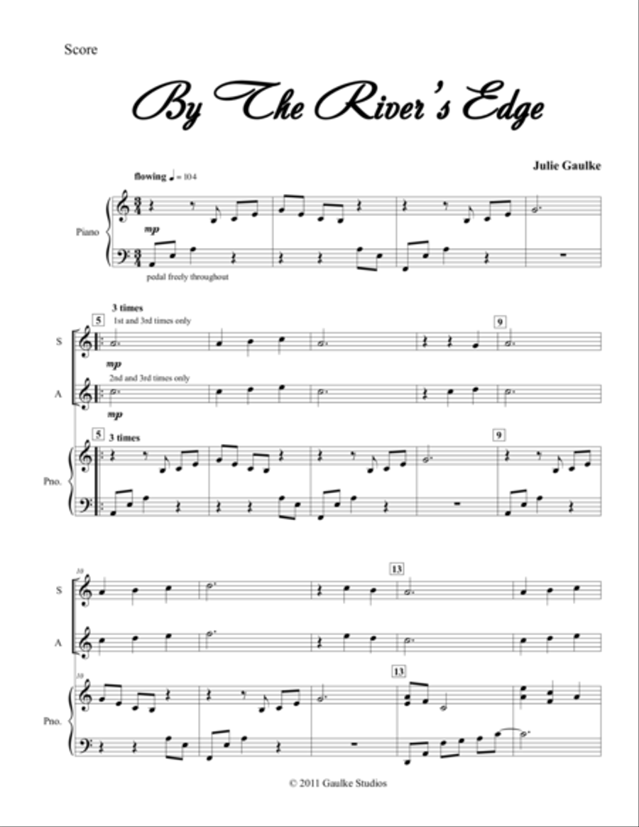 By The River's Edge Soprano Recorder scores gallery preview page 1