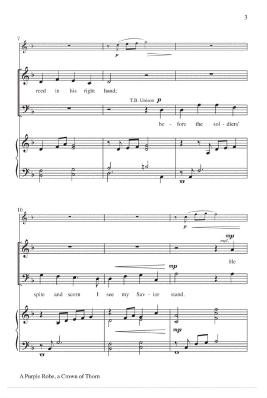 A Purple Robe, a Crown of Thorn 4-Part scores gallery preview page 4