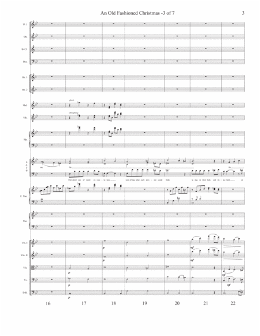 An Old Fashioned Christmas 4-Part scores gallery preview page 3