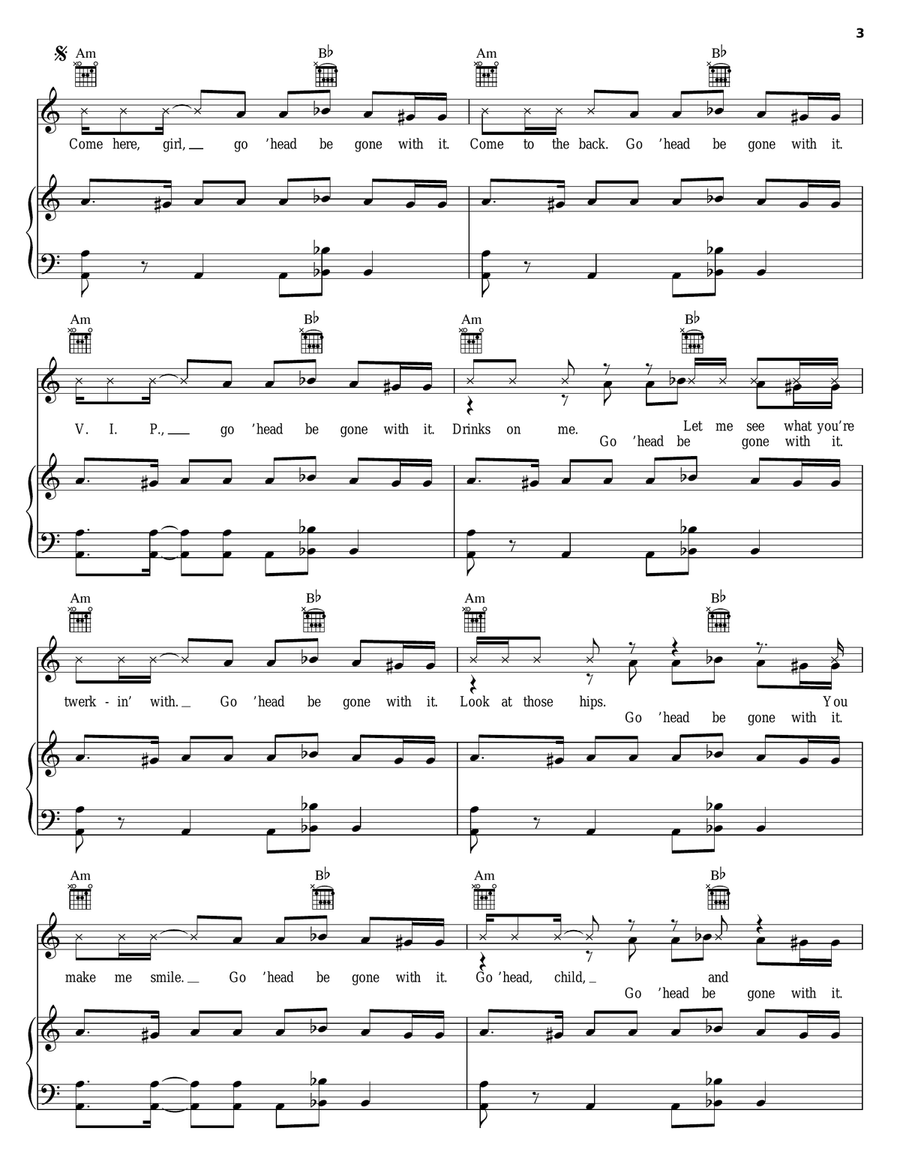 SexyBack SexyBack Piano, Vocal, Guitar scores gallery preview page 3