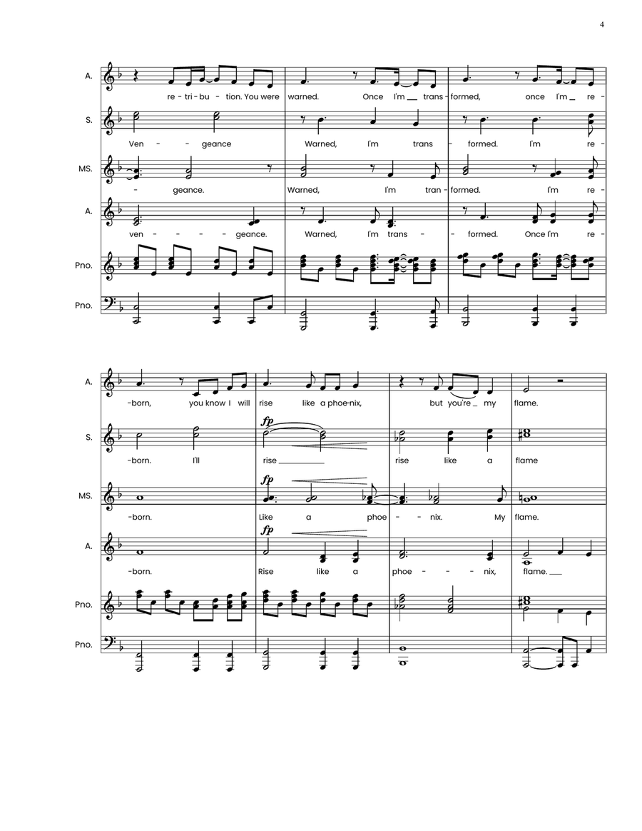 Rise Like A Phoenix SSA scores gallery preview page 4