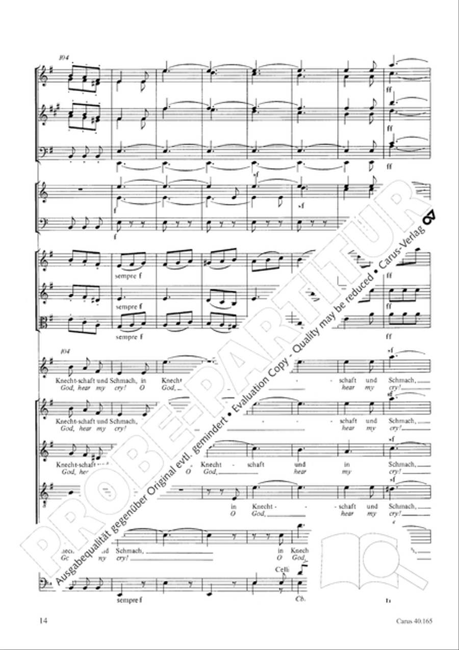 Hor mein Bitten (2 Fassungen) Score scores gallery preview page 25