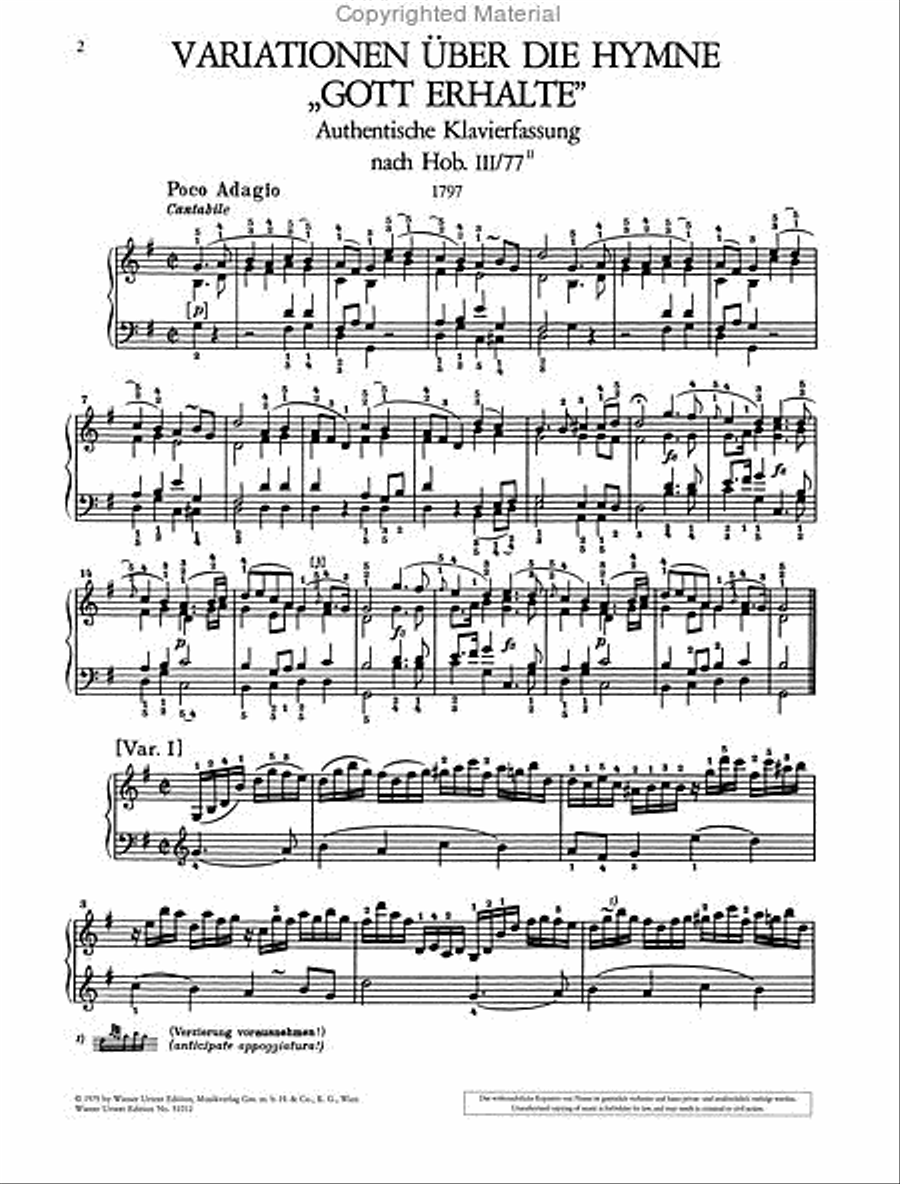 Variations on the Hymn 