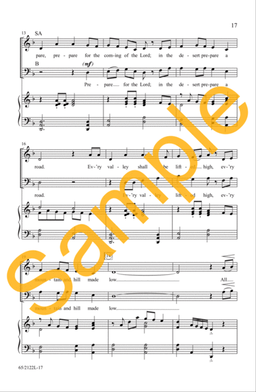 A New and Glorious Morn! 3-Part scores gallery preview page 15