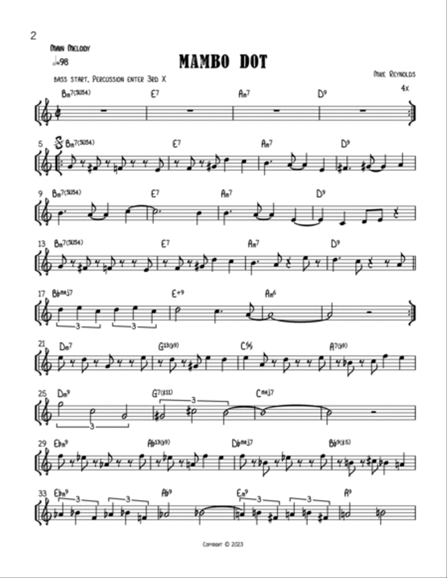 Mambo Dot Mambo Dot Piano scores gallery preview page 2