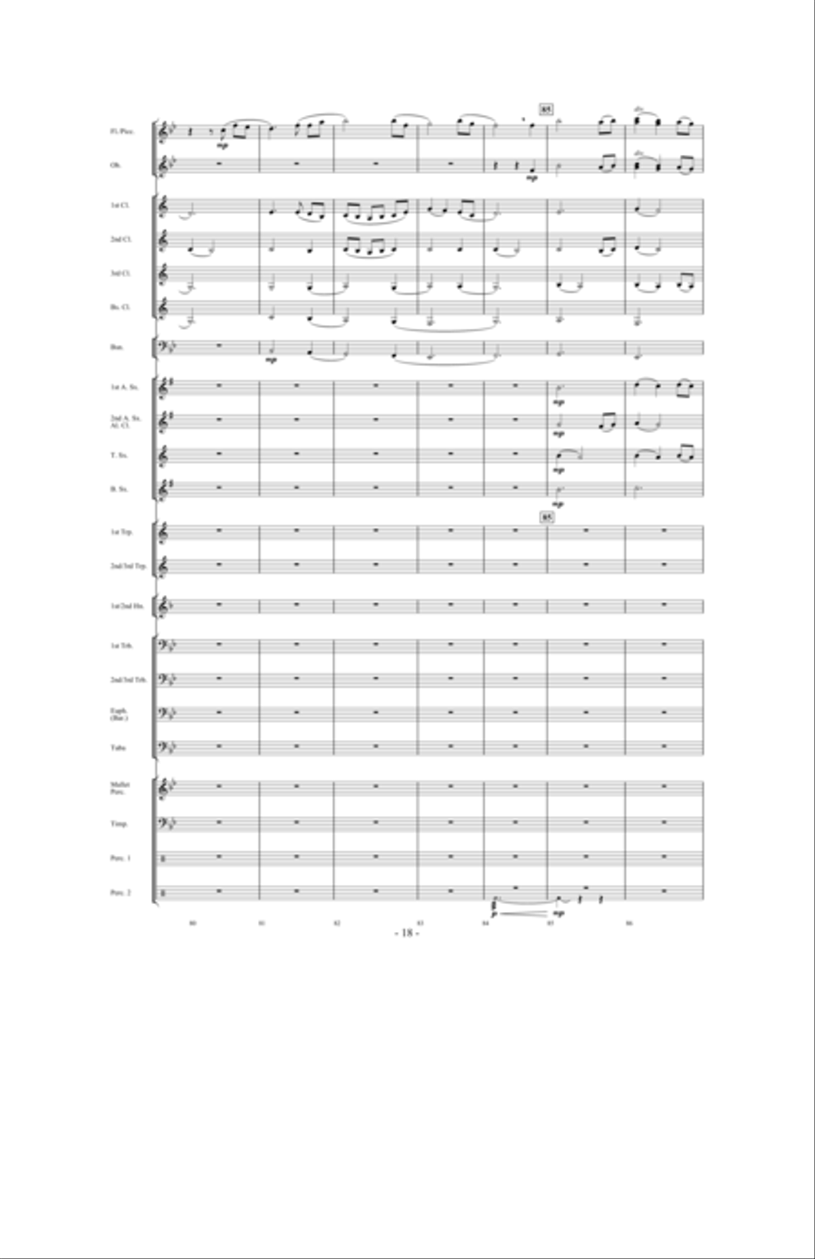 Forever Shining Forever Shining Concert Band scores gallery preview page 17