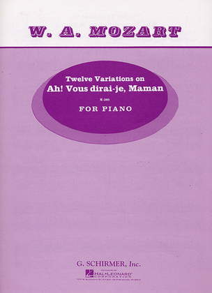 Book cover for 12 Variations On 'Ah' Vous Dirai-je Maman' - K. 265