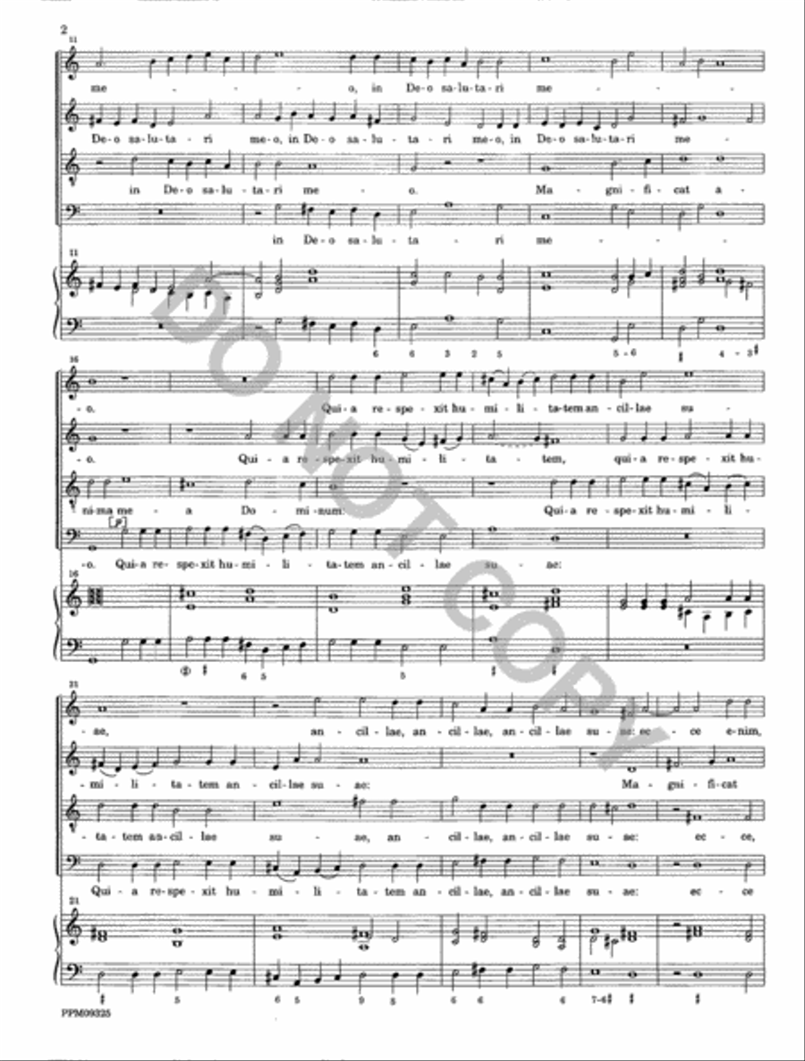 Magnificat a 4 da cappella 4-Part scores gallery preview page 3